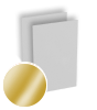 Visitenkarten hoch 5/5 farbig 55 x 85 mm mit einseitigem vollflächigem UV-Lack <br>beidseitig bedruckt (CMYK 4-farbig + 1 Gold-Sonderfarbe)
