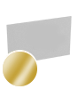 Visitenkarten quer 5/0 farbig 85 x 55 mm mit einseitigem vollflächigem UV-Lack <br>einseitig bedruckt (CMYK 4-farbig + 1 Gold-Sonderfarbe)